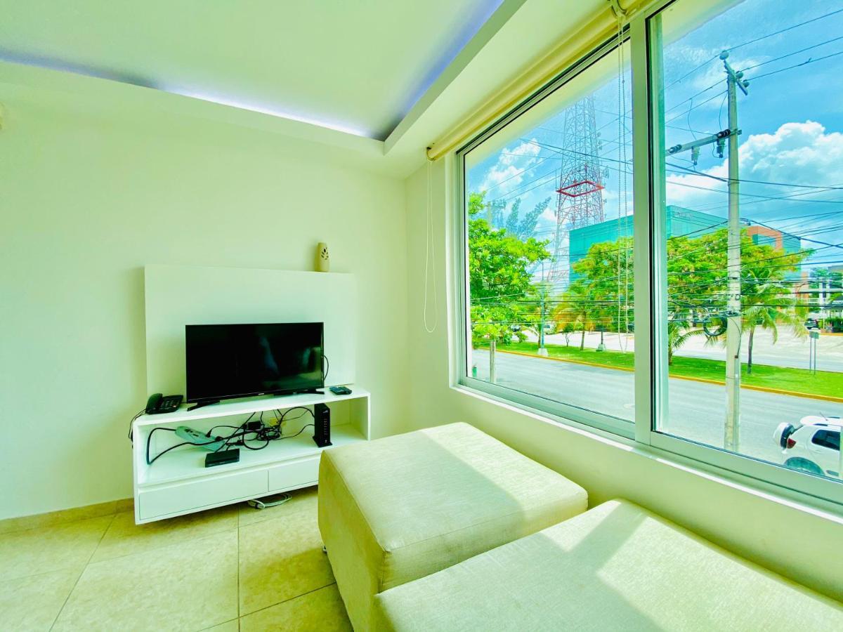 Apartamento Calido Y Moderno En La Entrada De La Zona Hotelera 칸쿤 외부 사진